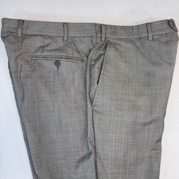 Santorelli Men's Romeo Wool Blend Dress Pants Size 38 Made in Italy Gray - Picture 2 of 10